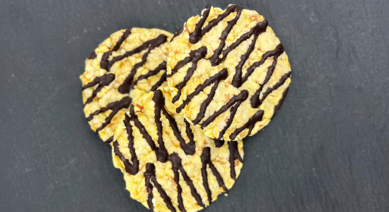 Gallette di mais al cioccolato